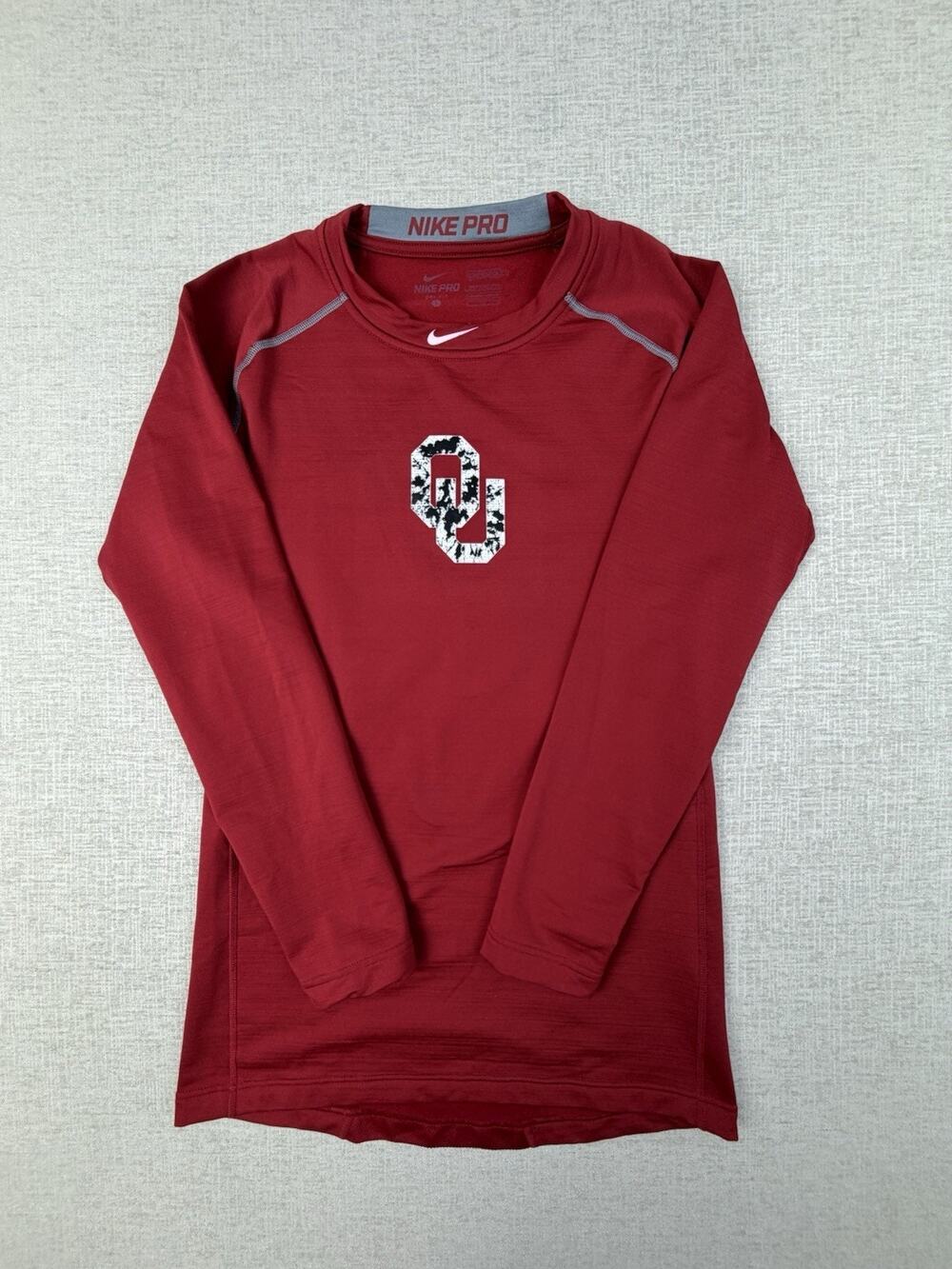 Nike Pro Combat Oklahoma Sooners OU NCAA Compression Shirt Men’s M Red